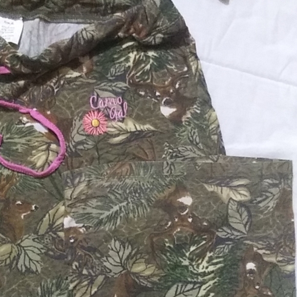 Pink For The Cure "Yes Deer" Print Hoodie & Pants - Picture 6 of 8
